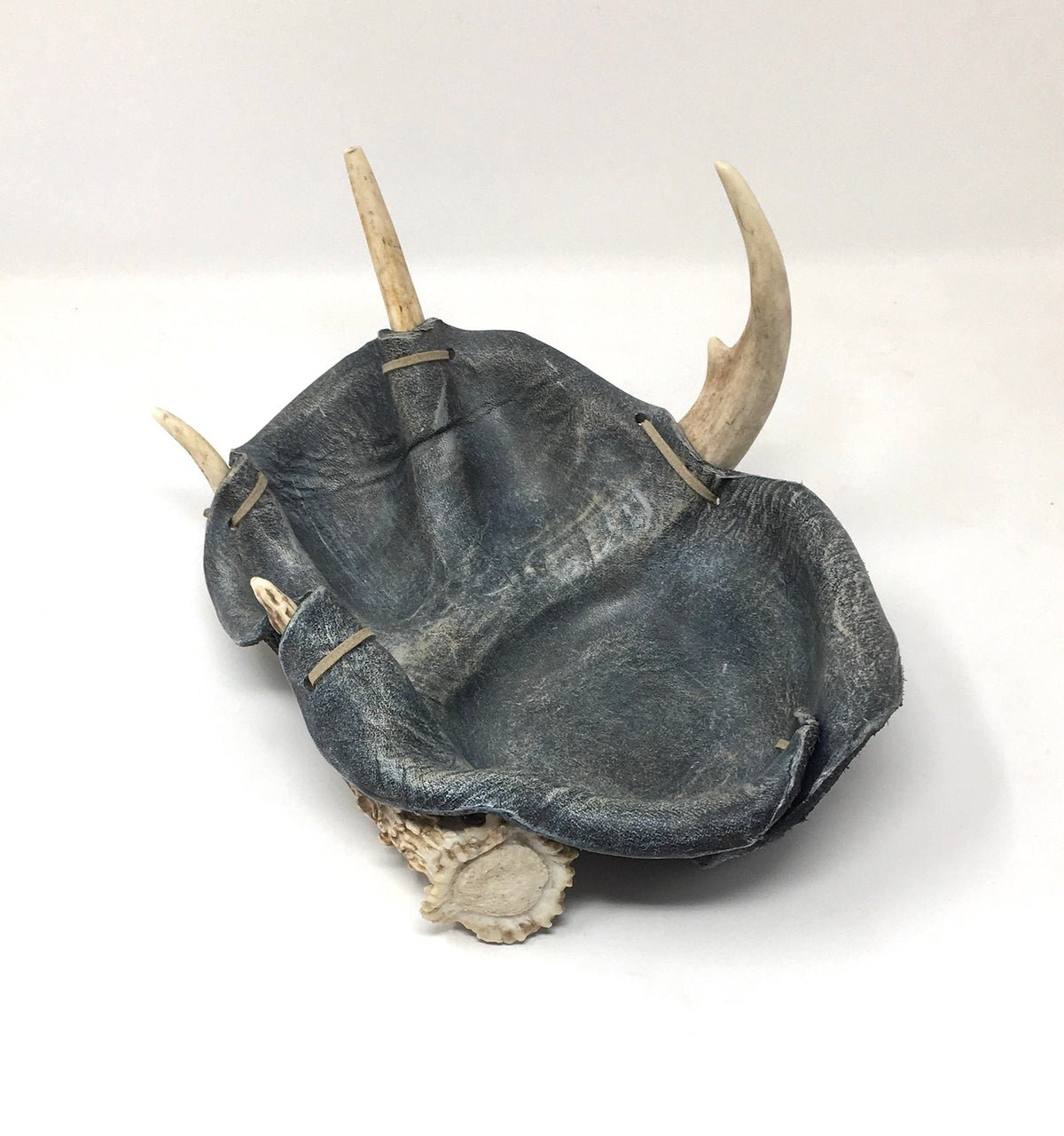 Grey Antler &amp; Leather Catchall