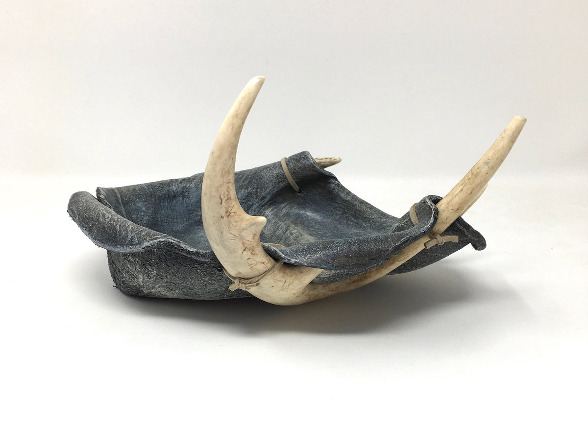 Grey Antler &amp; Leather Catchall