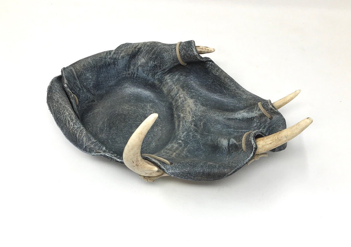 Grey Antler &amp; Leather Catchall